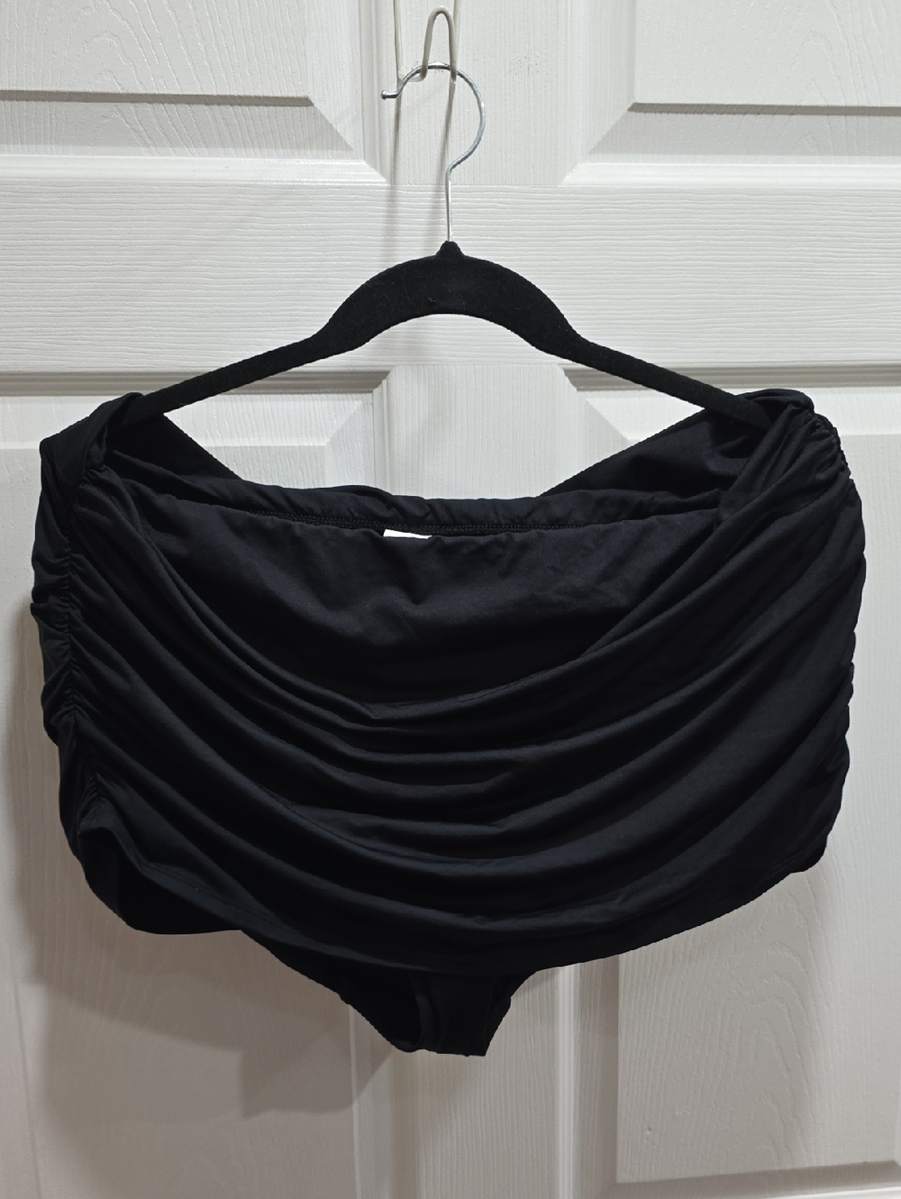 Ralph Lauren Black Ruched Swim Skirt